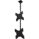 Crimson C2K55V Dual Screen Ceiling Mounted Monitor System with VESA Mounting Interface for 32" to 55" Displays, Black