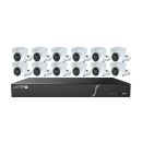 Speco ZIP1612T4 16 Channel NVR with 4TB HDD with 12x 4 Megapixel Turret Cameras Kit