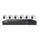 Speco ZIP86T2 8 Channel NVR with 2TB HDD with 6x 4 Megapixel Turret Cameras Kit