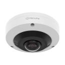 Hanwha Vision HCF-8011RV-KUS 5 Megapixel Analog Outdoor IR Fisheye Camera with 1.16mm Lens, White, TAA Compliant