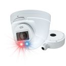 Speco O8TDD2MB 8 Megapixel Network IP Audio & Visual Deterrent AI Turret Camera with 2.8-12mm Lens, Black