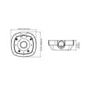 GE Security Interlogix TVW-AWB-1 TruVision Outdoor Angled Bank Box for Wedge Cameras