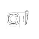 GE Security Interlogix TVW-AWB-2 Indoor Angled Back Box for Wedge Cameras