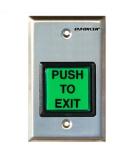 Seco-Larm SD-7202GC-PTQ Illuminated Green 2" Square Momentary Pushbutton SD-7202GC-PTQ by Seco-Larm