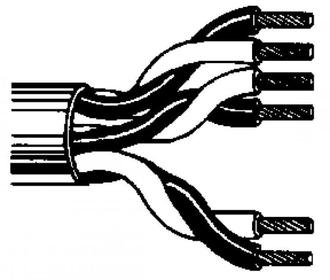 Alpha 3PRJ-500R 22AWG Solid Copper Conductors Twisted Pair Cable-3, 500' 3PRJ-500R by Alpha