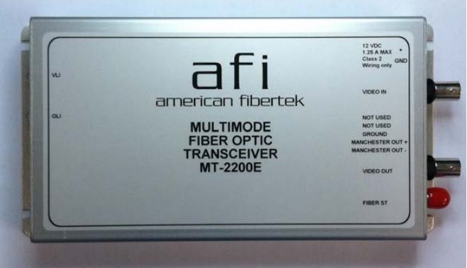 American Fibertek MR-2200E Two Way Video Module Receiver, Multi-Mode MR-2200E by American Fibertek