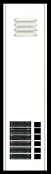 Alpha AM492-06 6 Button Speaker Module, Aluminum AM492-06 by Alpha