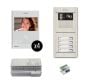 Alpha VKG2-4AS 4-Unit Video-Intercom Kits W/Surface Entry Panel VKG2-4AS by Alpha