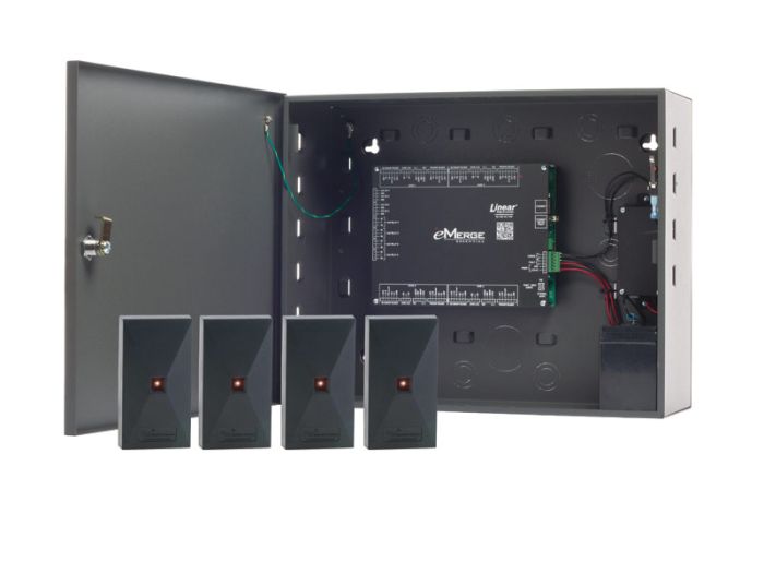 Linear ES-4MB eMerge Essential Plus 4-Door 4-Reader Access Control Platform Bundle ES-4MB by Linear