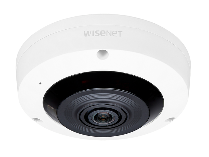 Samsung XNF-8010RW X Series 6 Megapixel Indoor IR Fisheye Camera, 1.6mm Lens, White XNF-8010RW by Hanwha Vision