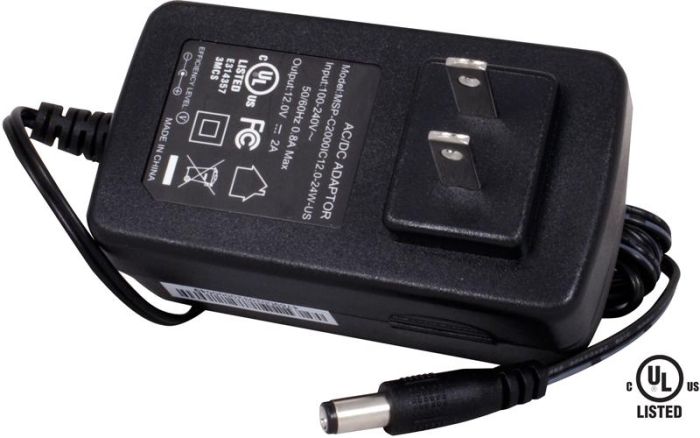 Speco PSDC24 12VDC 2-Amp Wall Plug Power Supply PSDC24 by Speco