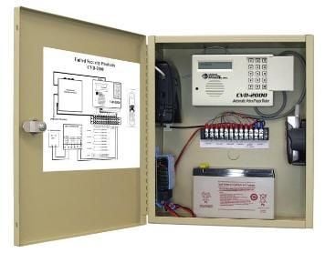 United Security Products CVD-2000P Cellular Dialer Back up in metallic cabinet w/ AD2000, incl. Motorola Cell phone CVD-2000P by United Security Products