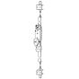 Adams Rite MS2181-07-130 Auto-Release Two-Point Flushbolt in Clear MS2181-07-130 by Adams Rite