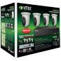 Vitek VT-TN5KT410TA-2 4 Channel Transcendent 10TB IP PoE NVR with 4 x 5 Megapixel H.265 IP Turret/Ball Cameras VT-TN5KT410TA-2 by Vitek