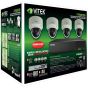 Vitek VT-TN5KT810TD-2 8 Channel Transcendent 10TB IP PoE NVR with 4 x 5 Megapixel H.265 IP Vandal Dome Cameras VT-TN5KT810TD-2 by Vitek