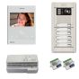 Alpha VKG2-6AS 6-Unit Video Intercom Kit with Aluminum Surface Entry Panel VKG2-6AS by Alpha