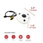 ICRealtime IPEL-F12F-IRW1 12MP Indoor/Outdoor 360° Spherical IR Network Dome Camera, 1.98mm Lens IPEL-F12F-IRW1 by ICRealtime