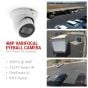 ICRealtime IPFX-E40V-IRW1 4 Megapixel Starlight Eyeball Network IR Dome Camera, 2.7-13.5mm Lens IPFX-E40V-IRW1 by ICRealtime