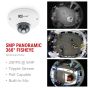 ICRealtime IPEL-F50F-W2 5MP Indoor/Outdoor 360° Spherical Dome Camera, 1.4mm Lens IPEL-F50F-W2 by ICRealtime