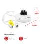 ICRealtime IPEL-F50F-W2 5MP Indoor/Outdoor 360° Spherical Dome Camera, 1.4mm Lens IPEL-F50F-W2 by ICRealtime