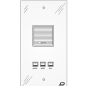 LEE DAN IR-082D 3-Wire Oversized Apartment Intercom Station IR-082D by LEE DAN