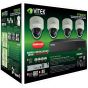 Vitek VT-TN5KT412TD-2 4 Channel PnP IP Surveillance Package NVR, 12TB with 4ea 5.0 Megapixel Vandal Dome Cameras, 2.8mm Lens VT-TN5KT412TD-2 by Vitek