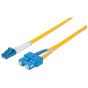 Intellinet 472050 Fiber Optic Patch Cable, Duplex, Single-Mode, 10 Feet, Yellow 472050 by Intellinet