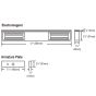 Seco-Larm E-941DB-1K2P Black Double-door Electromagnetic Lock E-941DB-1K2P by Seco-Larm