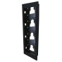 Comelit UT9164B Flush-Mounted Frame, 4 Ultra Modules, Black UT9164B by Comelit