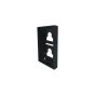 Comelit UT9172B Surface-Mounted Housing, 2 Ultra Modules, Black UT9172B by Comelit
