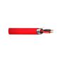 West Penn 991RD1000 1P 16G Solid, Shielded Fire Alarm Cable, Red, 1000' 991RD1000 by West Penn