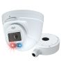 Speco O8TDD2 8 Megapixel AI IP Turret Camera with Digital Deterrent, 2.8mm Lens, White O8TDD2 by Speco