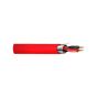 West Penn D991RD1000 1P 16G Solid, Shielded Fire Alarm Cable, Red, 1000' D991RD1000 by West Penn