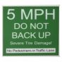 DoorKing 1615-034 Warning Sign Replacement Panel (Green) 1615-034 by DoorKing
