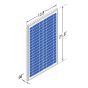 DoorKing 2000-076 24V, 20 Watt Solar Panel 2000-076 by DoorKing