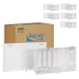 ICC ICRDSMMBE8 8" Junction Box with Cover, Plastic, 6-Pack Contractor Value ICRDSMMBE8 by ICC