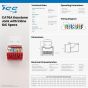ICC IC1078LABL CAT 6A EZ Module Connector, Blue IC1078LABL by ICC