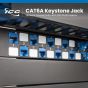 ICC IC1078LABL CAT 6A EZ Module Connector, Blue IC1078LABL by ICC