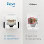 ICC IC1078LABL CAT 6A EZ Module Connector, Blue IC1078LABL by ICC