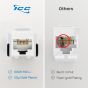 ICC IC1078LARD CAT 6A EZ Module Connector, Red IC1078LARD by ICC