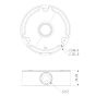 Speco CLT2JB Ceiling Mount, Black CLT2JB by Speco