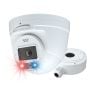 Speco O4TDD2B 4 Megapixel Network IP Audio and Visual Deterrent AI Turret Camera with 2.8mm Lens, Black O4TDD2B by Speco
