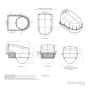Dotworkz D2-CD-24V-EXT76 D2 CoolDome 24V with External Lens D2-CD-24V-EXT76 by Dotworkz