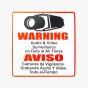 ENS CSIGN Security Sign 10-5/8 Inch Plastic CSIGN by ENS