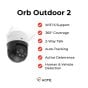 ICRealtime ORB Outdoor 2 5 Megapixel Indoor/Outdoor Dual Band Wi-Fi Security Camera with 4mm Lens ORB-OUTDOOR-2 by ICRealtime