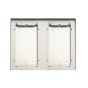 Comelit 31164 Natural Anodized Aluminium Housing with Rain Shield, 4 Modules 31164 by Comelit