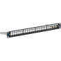 ICC IC107PPS6A 24-Port Cat 6a Blank Patch Panel, 1 RMS IC107PPS6A by ICC