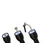 Triplett TT-110 6 Bright High Intensity LED Flashlight with a 21" Telescoping Flex End Magnet TT-110 by Triplett