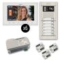 Alpha VKGB2-V7-6AS 6 Unit Video Entry Intercom Kit VKGB2-V7-6AS by Alpha