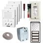 Alpha IK543-4S 4 Unit Entry Intercom Kit+Wire IK543-4S by Alpha